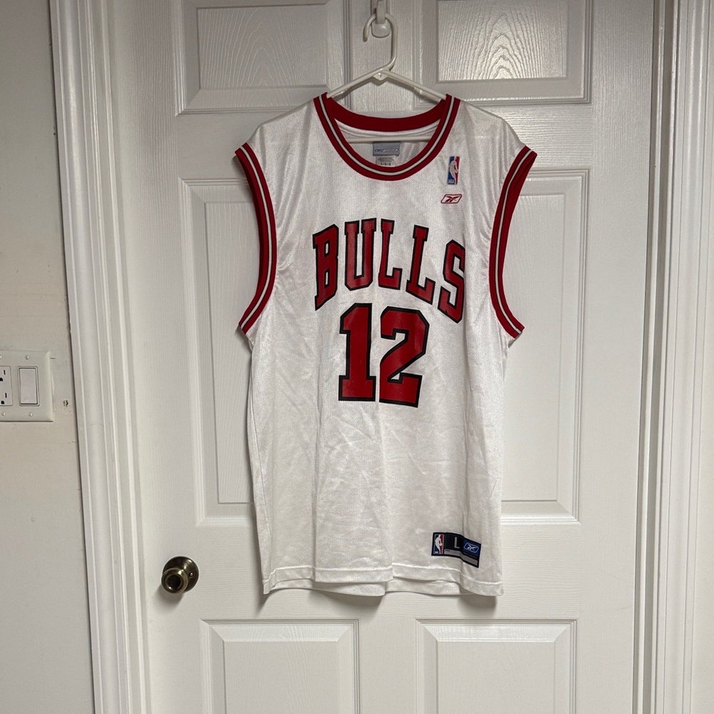 Reebok White and Red NBA Jersey